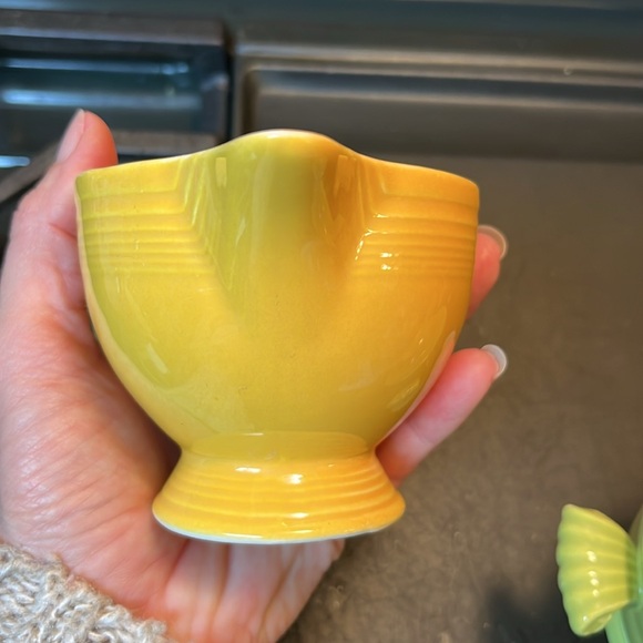 Excellent condition vintage Fiesta 3 piece sugar and cream dish - Picture 2 of 16